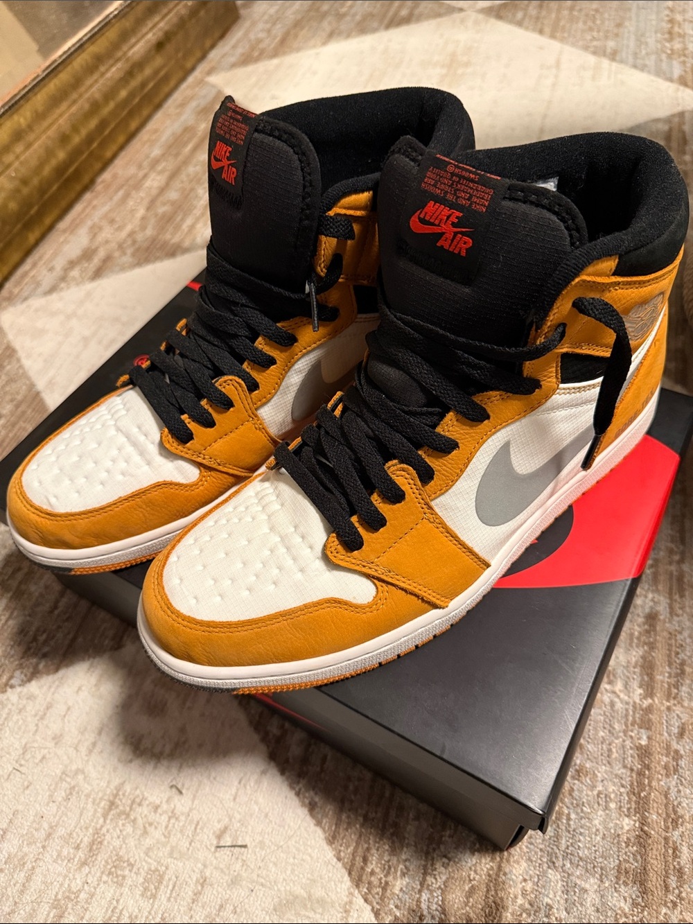 Nike Air Jordan 1 Element DB2889 700 light curry high top Men Size 12 sneakers